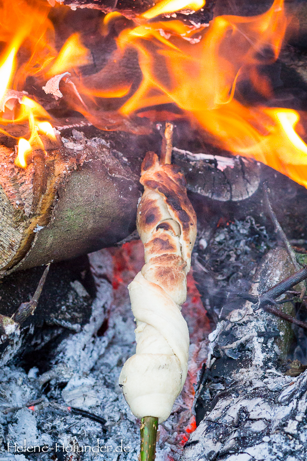Stockbrot, vegan, Helene Holunder
